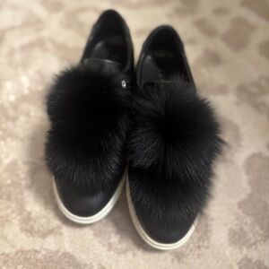 Here/now Platform Fur Sneakers